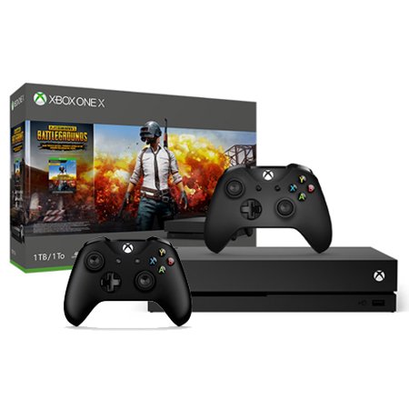 Xbox One X 1TB PUBG Console Bundle + Extra Xbox Wireless