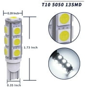 10pcs 194 T10 T5 Wedge Base LED Bulb for Malibu Landscape Lighting Deck Figurine In-Ground Step Path Spotlights Outdoor Garden Lighting
