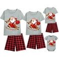 thumbnail image 2 of Santa Jumping Deer Merry Christmas Family Matching Pajama Short Set(S,Women), 2 of 7