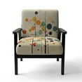 thumbnail image 4 of Designart "Mid Century Polka Dots" Upholstered Modern & Contemporary Accent Chair and Abstract Collages Arm Chair - Multiple Color & Pattern, 4 of 7