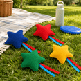 thumbnail image 4 of Star-Shaped Canvas Bean Bag Toss Props With Rope Tails, 4 Pack Quartz Sand Filled Target Toss Game Set for Outdoor Games, Blue Green Red Yellow, 4 of 6