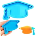 thumbnail image 2 of Graduation Silicone Mold Bachelor Cap Silicone Molds Graduate Fondant Mold Candy Molds Bachelor Hat Chocolate Mold for Cake Decoration DIY Graduation Gift Keychain Molds Graduation Season Mold Blue, 2 of 9