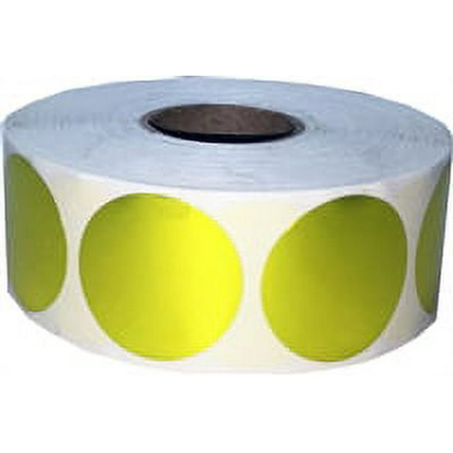 Autocollants Étiquettes à Pois Métalliques Dorés 1 Pouces Rond - Lot de 500 InStockLabels.com