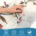 thumbnail image 5 of Yayeee Kitchen Curtains Tier Set of 2 Light Filtering 57"x24" Over Sink Window Panels, Floral Plaid, 5 of 7