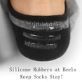 thumbnail image 2 of MotteeZconia Calcetines para hombre No Show de corte bajo sin forro, cómodos, informales, antideslizantes, básicos, negro, talla 8-11, 2 of 5