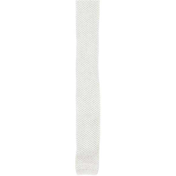 Gierremilano Men's Beige Silk Stitched Necktie - One Size