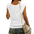 thumbnail image 5 of Cap Sleeve Casual Loose Fit Basic Shirts Tank Tops, 5 of 6