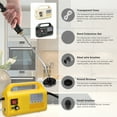 thumbnail image 3 of Limpiador a vapor Yeacher multifuncional para el hogar Y coche amarillo, 3 of 8