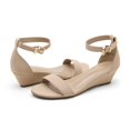 thumbnail image 4 of Sandalia DREAM PAIRS INGRID Cuña de Ante Nude 4.5 cm US10, 4 of 5