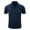 74#Navy, variant on JXMVOJ Men's Workwear Short Sleeved Shirts, Casual Cotton Shirts, Lapel Collar Button-Down Shirts Military Style Shirt Summer Light Shirts Business Work Tops with Double Pockets