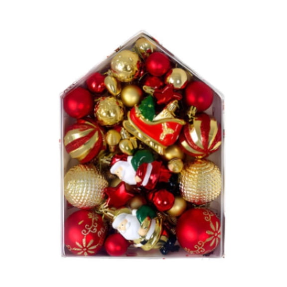 Decoraciones para árboles de Navidad Macarena 72 piezas irrompibles