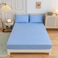 thumbnail image 2 of Funda de almohada para cama individual de color sólido, funda de edredón para cama individual o doble de 1,5/1,8 pulgadas de grosor y fibra ultrafina para el hogar, 2 of 5