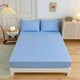 thumbnail image 5 of Funda de almohada para cama individual de color sólido, funda de edredón para cama individual o doble de 1,5/1,8 pulgadas de grosor y fibra ultrafina para el hogar, 5 of 5
