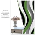thumbnail image 4 of Green Grey and Black Blackout Curtains Retro Stripe Swirl Window Curtains Geometry Darkening Drapes Boys Girls Geometric Circle Swirl Window Treatments-52"W x 54"L (Pack of 2), 4 of 7