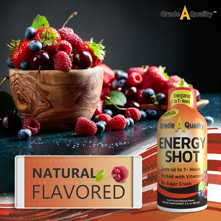 Free Shipping! Grade A Quality™ Energy Shot with B12 Vitamins