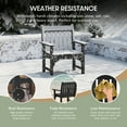 thumbnail image 5 of WestinTrends Malibu 7-Piece HDPE Outdoor Dining Patio Table and Chairs Set, Black, 5 of 14