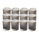 thumbnail image 1 of Portavelas de 12 piezas para repisa, candelabros para velas de té, boda gris, 1 of 9