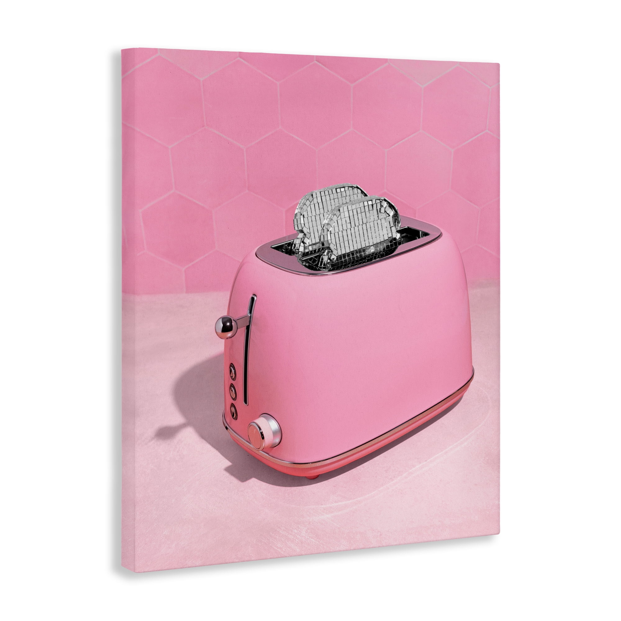 Stupell Industries Disco Toaster over Pink Canvas Wall Art, design by LISH Creative