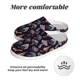 thumbnail image 6 of Fotbe Mushroom Doodle Pattern Women's Fuzzy Curly Fur Memory Foam Loafer Slippers Indoor Outdoor Slippers Winter Home Shoes-40/41, 6 of 7