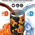thumbnail image 4 of Witchy Halloween Tumbler 30oz with Lid and Straw, Leakproof Insulated Skull Bat Cup, Travel Coffee Mug with Handle for Spooky Fall Party Decor Gifts, 4 of 7