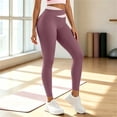 thumbnail image 5 of Lmueinov Plus Size Yoga Pants for Women Color Block High Waisted Workout Out Leggings Soft Stretchy Pants for Gym Daily S-3XL, 5 of 6