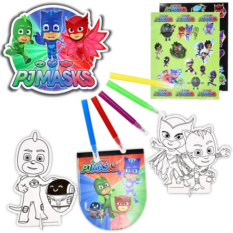 Disney PJ Masks Art Set for Kids - 50 Pc Superhero Art Kit Bundle with PJ  Masks Coloring Utensils, Paint, Art Pad, Stickers, More | PJ Masks Painting