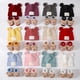 thumbnail image 2 of Classical Style Baby Newborn Infant Hat and Socks Set Soft Stretchy for Daily Use Cute Ear Pattern Hat Bear Head Socks Yellow, 2 of 4