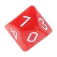 thumbnail image 2 of de 2 Dados Acrílicos Opacos D Dados para Mazmorras Y Juguetes de Dragón Rojo y negro, 2 of 7