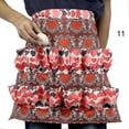 thumbnail image 1 of Kitchen Farm Hen Print Two-row Chicken Egg Collecting Gathering Apron Pocket, 1 of 3