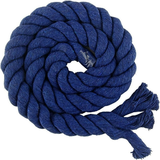 Yazoeia Corde en Coton Naturel Torsadée de 5,46 Yards, Corde en Macramé, Corde en Coton Tressé 3 Brins Couleurs Unies pour Tricotage Artisanat, Suspension Murale et Bricolage, 20mm