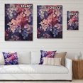thumbnail image 4 of Designart "Pink Blue Lilac Blossoms Fragrant Blossom Melody" Floral Print on Natural Pine Wood, 4 of 5
