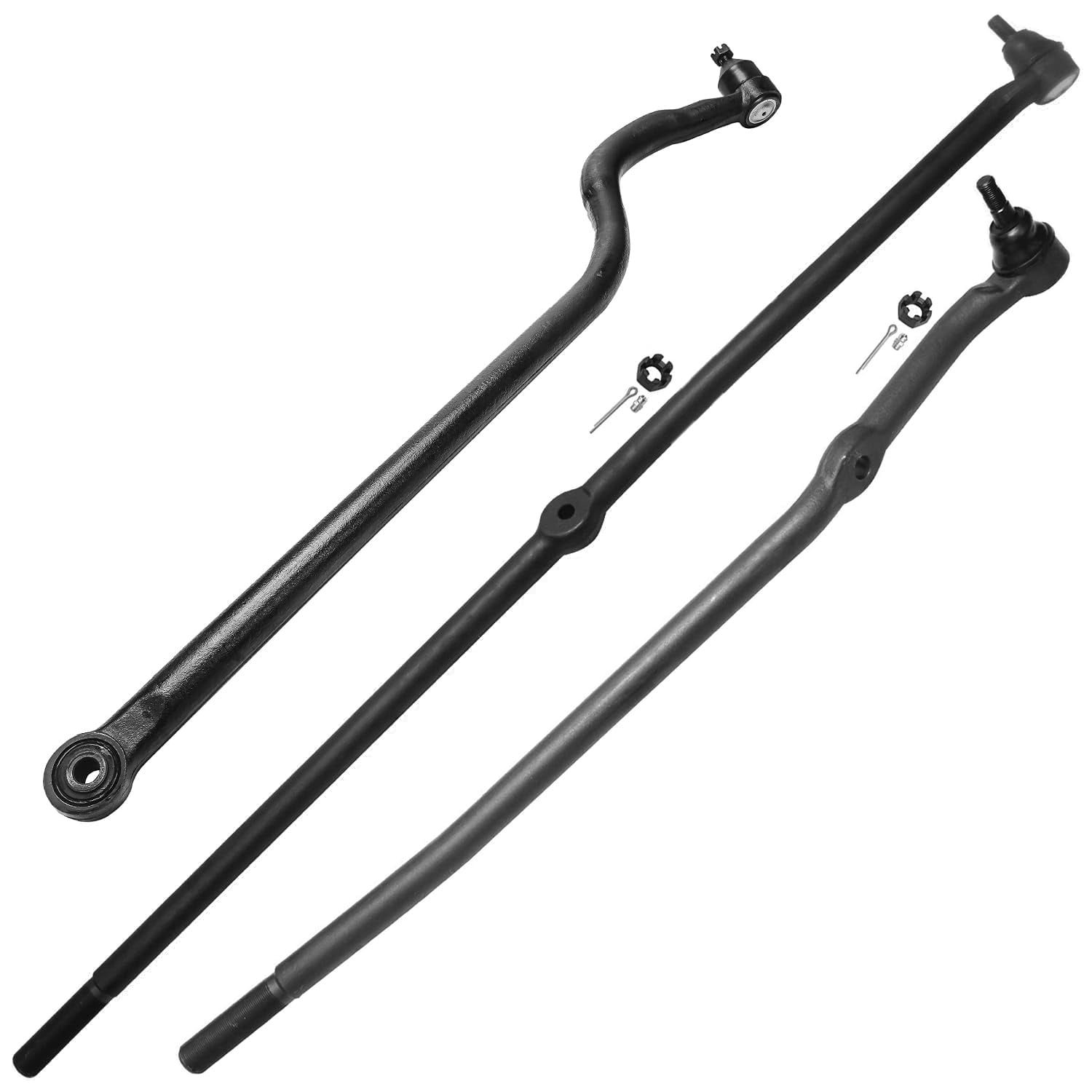 Detroit Axle - 13pc Front Suspension Kit for 4WD 2000 2001 2002 Dodge Ram 2500 3500, 4 Upper & Lower Ball Joints, 4 Inner & Outer Tie Rods, 2 Sway Bars, 2 Adjusting Sleeves, Track Bar