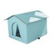 thumbnail image 4 of Casa para gatos al aire libre, refugio para gatos callejeros, cama para perros, cálida y aislada, cueva para gatitos, resistente a la intemperie y al Azul medio, 4 of 8
