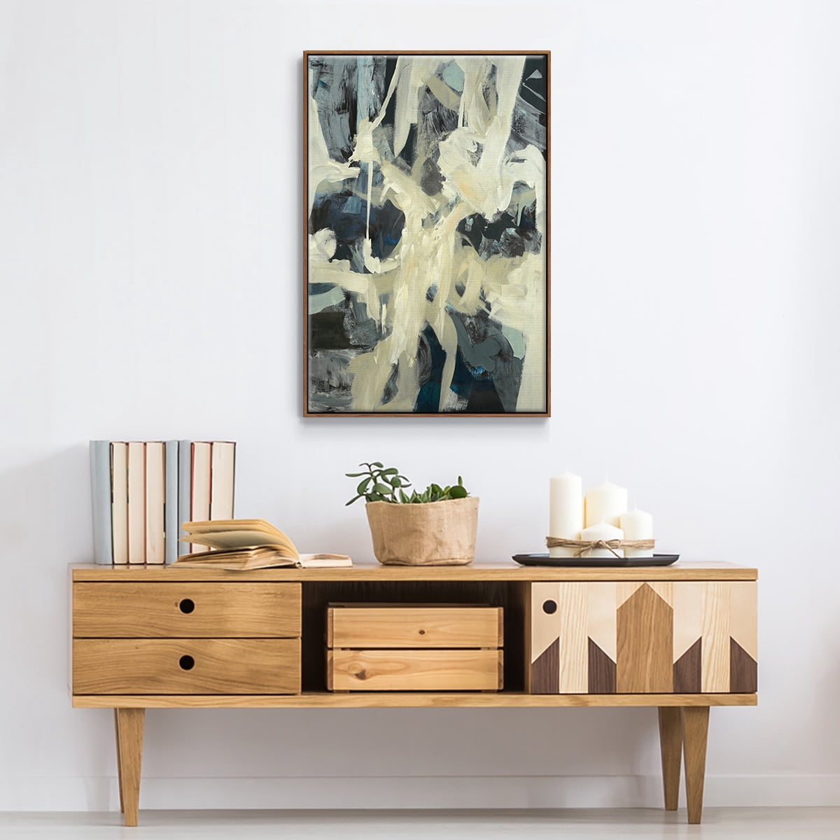 Bearers Framed Premium Gallery Wrapped Canvas - Ready to Hang - 27 x 41 - Walnut Floating Frame