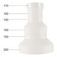 thumbnail image 2 of 2X Ventilation Pipe Reducer Adapter Pipe Air Duct Adapter Pipe Connector for Inline Ventilation System(200-150mm), 2 of 6