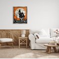 thumbnail image 2 of Stupell Industries Halloween Is Calling Haunted House Graphic Art Luster Gray Floating Framed Canvas Print Wall Art, Design by Veronique Charron, 2 of 6