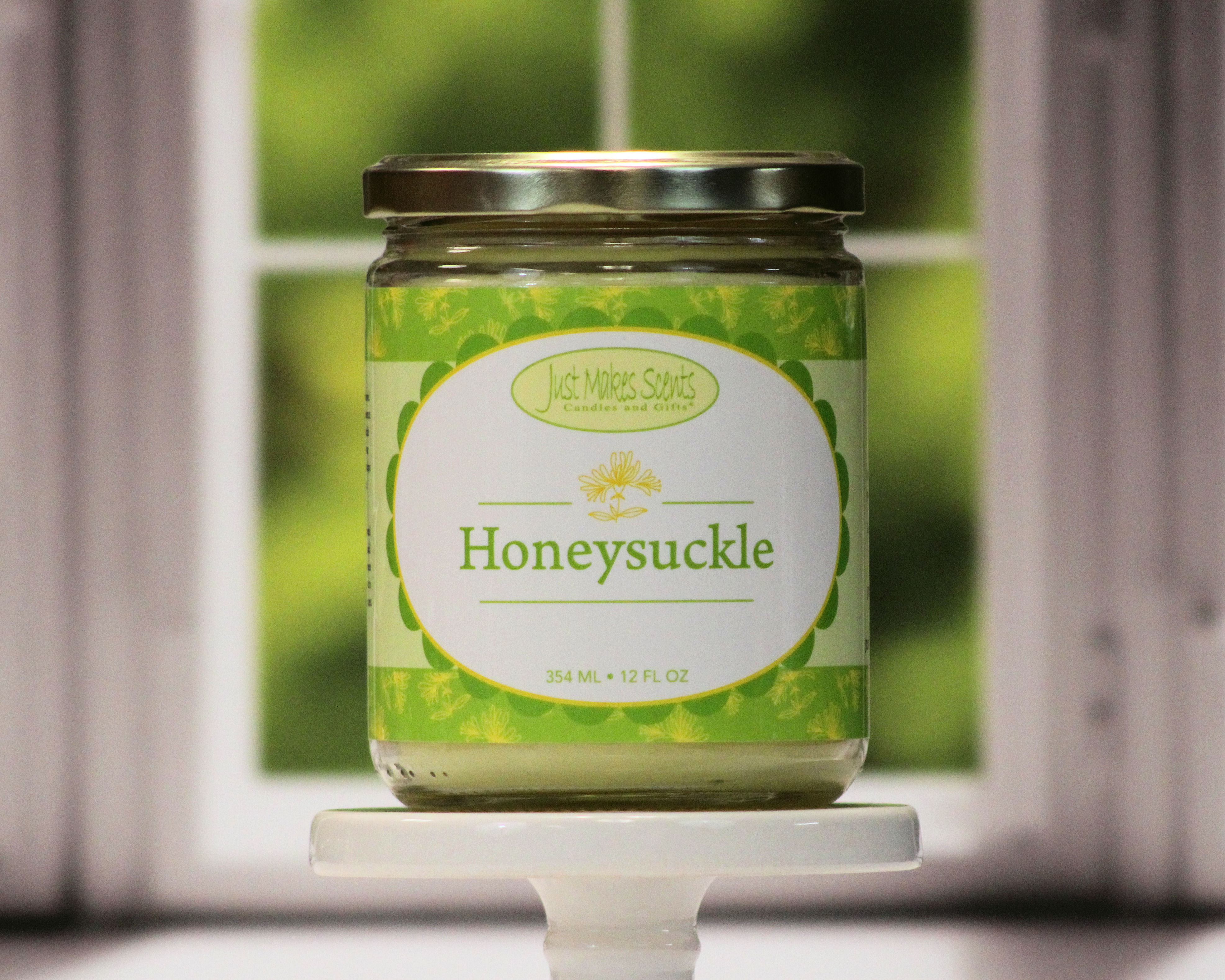 Honeysuckle Salsa Jar Candle 12 oz -Just Makes Scents Candles & Gifts