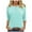 Light Blue, variant on Women's Clothing in Clothing Womens Short Sleeve Henley Tops V Neck Dressy Casual Loose Fit Shirts Summer Flowy Blouses 2025 Trendy Clothes