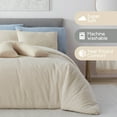 thumbnail image 3 of Vellux Cloud 3-Piece Plush Comforter Set, Down Alternative, King, Cream, 3 of 8