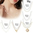 thumbnail image 2 of CILENON Gold Pearl Necklace For Women, Chunky 18K Gold Plated Layered Pearl Necklaces Trendy Double Layered Pearl Choker Necklace Chain Pearl Necklace Gold Jewelry Birthday Gifts(E,One Size), 2 of 5