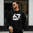 thumbnail image 2 of 6 7 Funny Unisex Sweatshirt, Viral 67 Meme Pullover, Six Seven Gen Z Sweatshirt, Trendy Funny Number Crewneck, 2 of 5