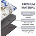 thumbnail image 5 of 2Pcs Kitchen Mats for Floor, Coastal Beach Kitchen Rugs Non Slip Washable, Seashell Anti Fatigue Mats for Kitchen Floor, Coral Standing Floor Mats for Home/Office, 18''''x30''''+18''''x48''''(Blue), 5 of 6
