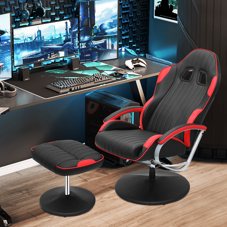 MoNiBloom Recliner Chair with Ottoman, Adjustable Upholstered