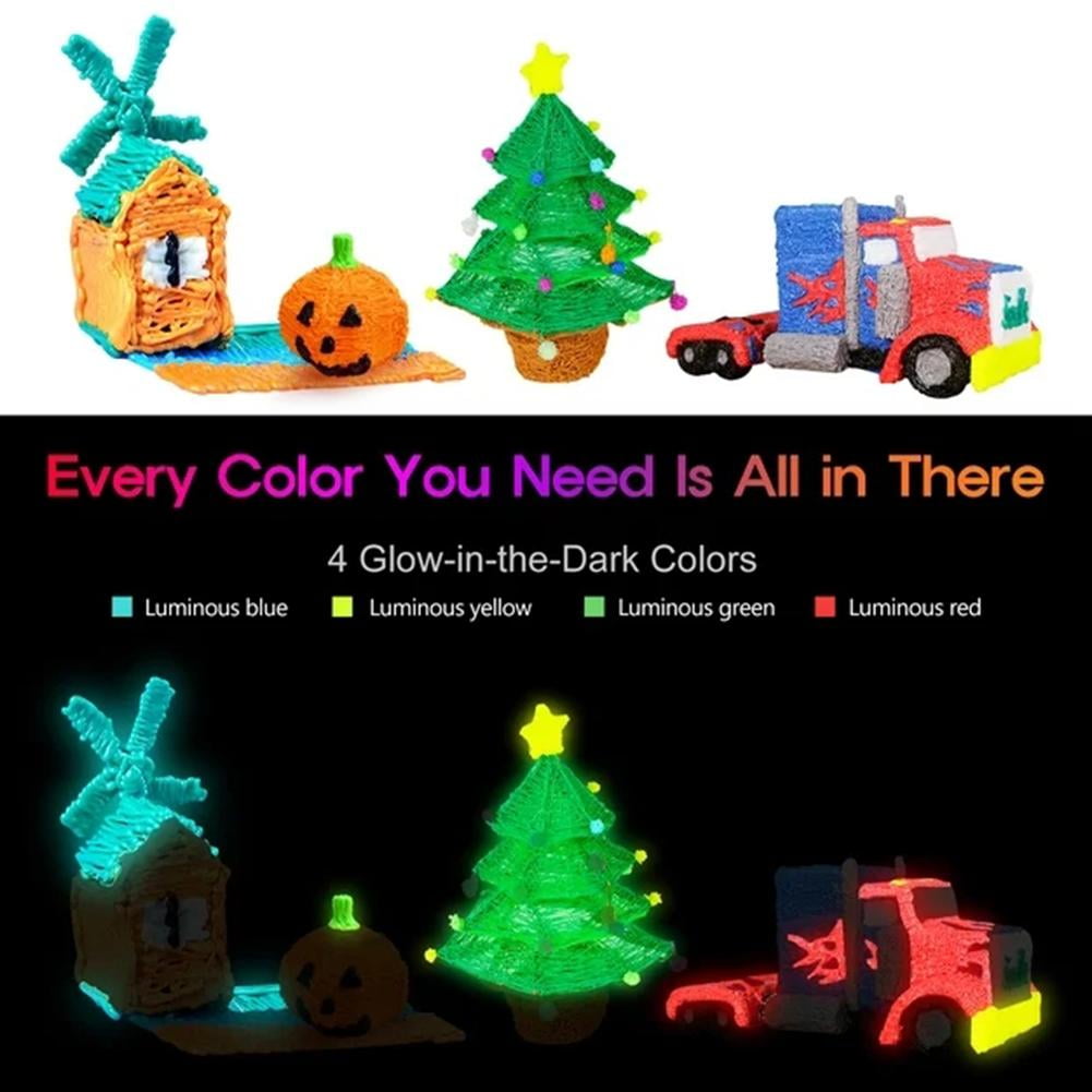 3D Pen Filament Refills, 20 Vibrant Non-Repeating Colors, 1.75mm PLA Filament, 3 Meters (9.8 Ft) Per Color, Eco-Friendly & Odorless 3D Drawing Material for Kids & Artists, 60m Total, 5PCS