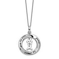 thumbnail image 3 of Sterling Silver Cubic Zirconia Mom Pendant Necklace, 3 of 6