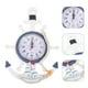thumbnail image 2 of Reloj de ancla con temática náutica de playa y mar, timón de barco, decoración para colgar en la pared, 2 of 7
