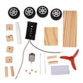 thumbnail image 2 of Garosa Wooden DIY Electric Wind Power Car Model Children Handmade Assembly Toy Educational Toy, DIY Handmade Car, Handmade Wind Power Car, 2 of 5