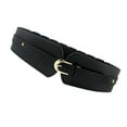 thumbnail image 5 of Women Wide Stretchy Belt with Buckle Retro Waist Belts for Dress Blouse Coat Black, 5 of 8
