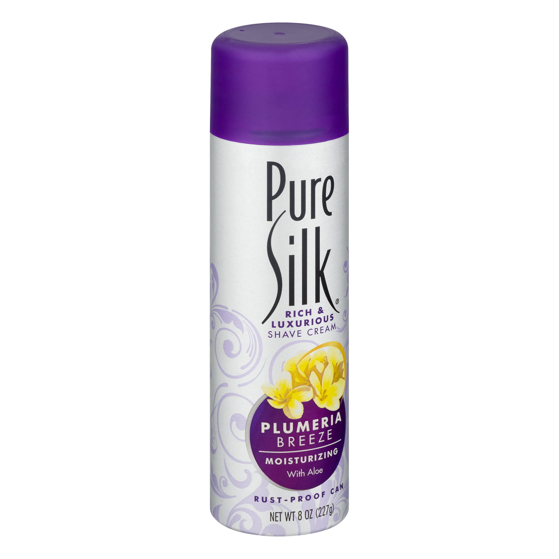 Pure Silk Rich & Luxurious Shaving Cream, Plumeria Breeze, 3 Oz 