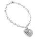 thumbnail image 1 of de cadena con colgante de de melocotón ahuecado con grande de plata para mujer Oro blanco, 1 of 9